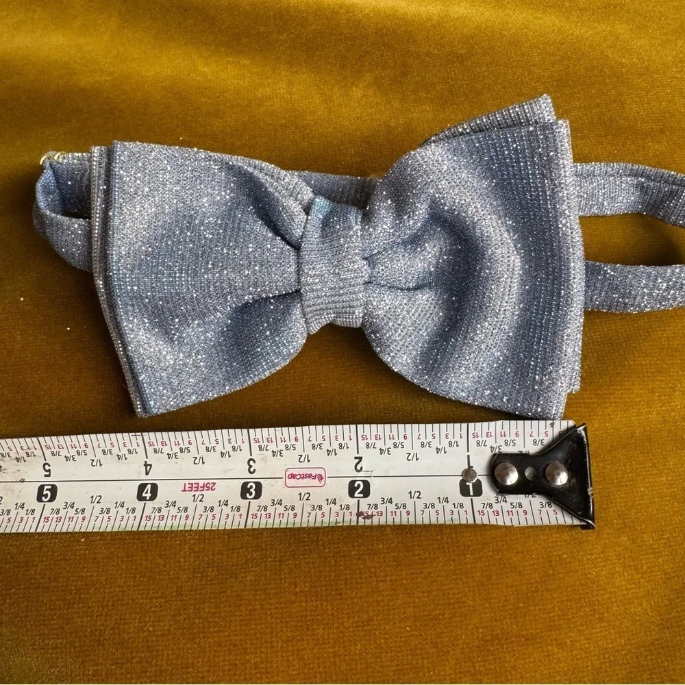 Ice Blue Bow Tie